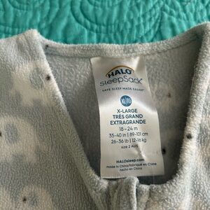 Halo SleepSack in Soft Gray with Pattern
